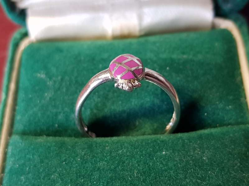 Lovely Genuine Solid Adjustable Sterling Silver Ring In Good Condition - [1,59 g]
