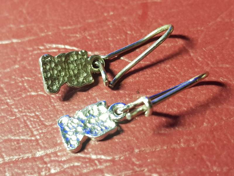 Lovely Genuine Solid Sterling Silver Earrings in Excellent Condition - [1,7 g]