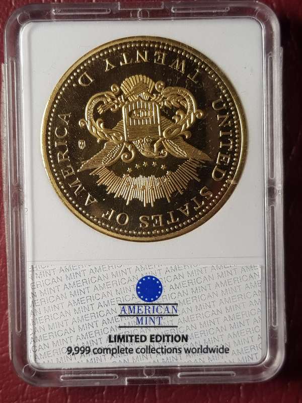 1849 USA Liberty Head Double Eagle Replica Proof Capsuled
