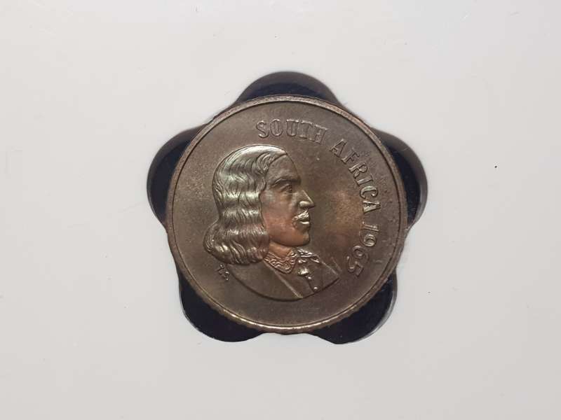 1965 RSA 1 Cent English SANGS Graded PF 65