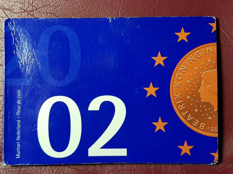 2002 Netherland Coin Set Capsuled In Folder