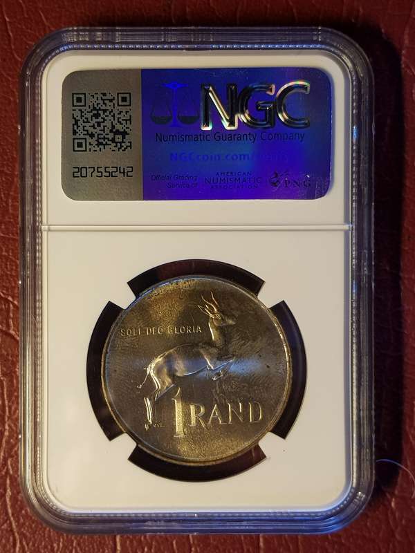 1965 RSA Silver R1 English - NGC Graded MS 63