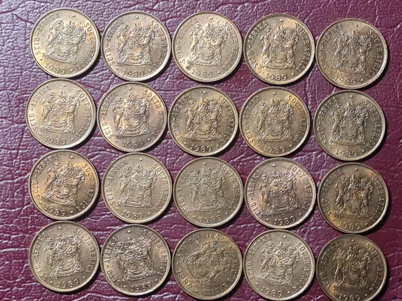A Lot 20 RSA Bronze 1 Cents - Mint State