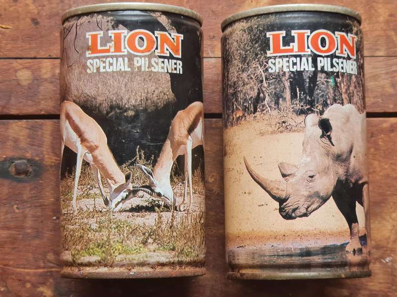 2 x SAB Collectable Beer Cans Of SA Wildlife.