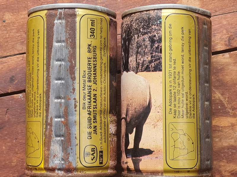 2 x SAB Collectable Beer Cans Of SA Wildlife.
