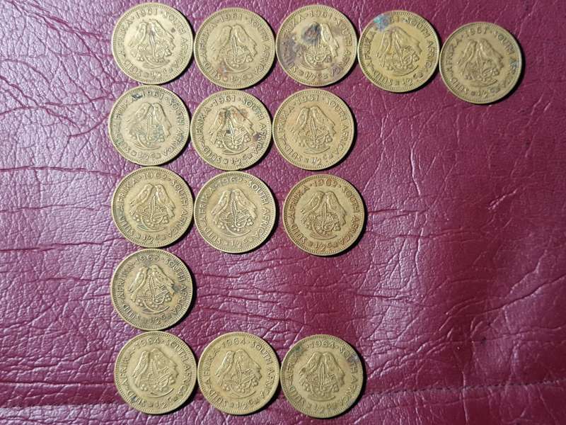 A Lot Of 15 RSA Half Cents.