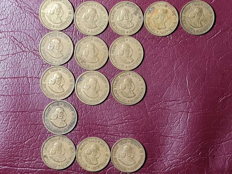 A Lot Of 15 RSA Half Cents.