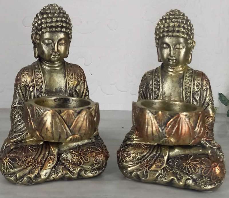 Candle Holder Sitting/Yoga Budha