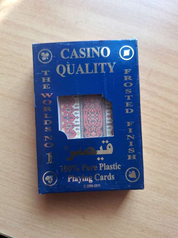 Casino Quality 100% pure plastic playing cards still sealed - Made in India
