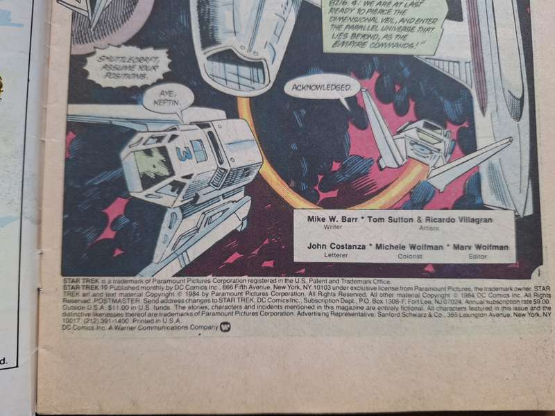 Star Trek DC comics January 1985