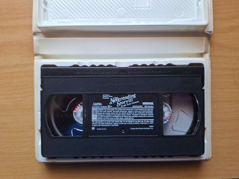 The neverending Story III escape from Fantasia VHS Vintage tape