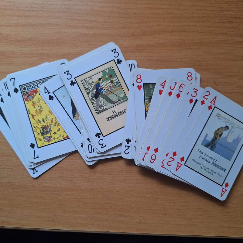 Historical art poster playing cards