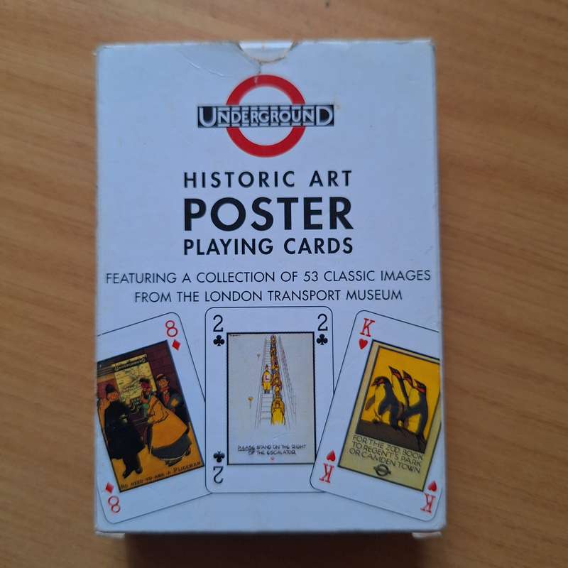 Historical art poster playing cards