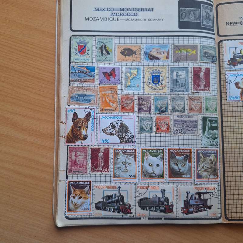 Rare vintage stamps from Mozambique