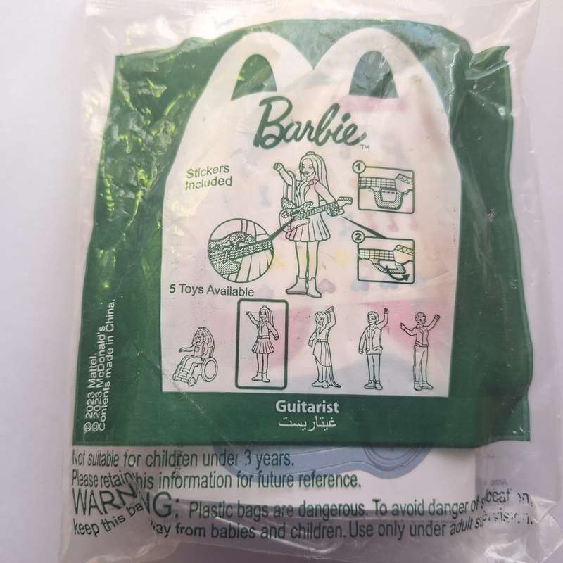 Barbie Guitarist Mcdonalds toy