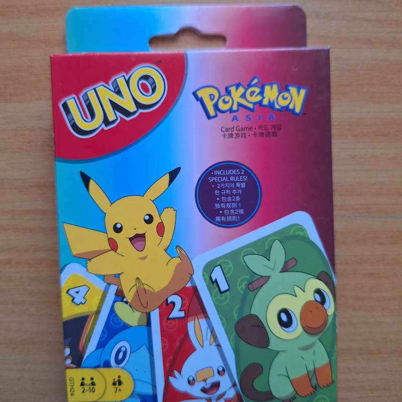 Set of Pokémon Uno playing cards