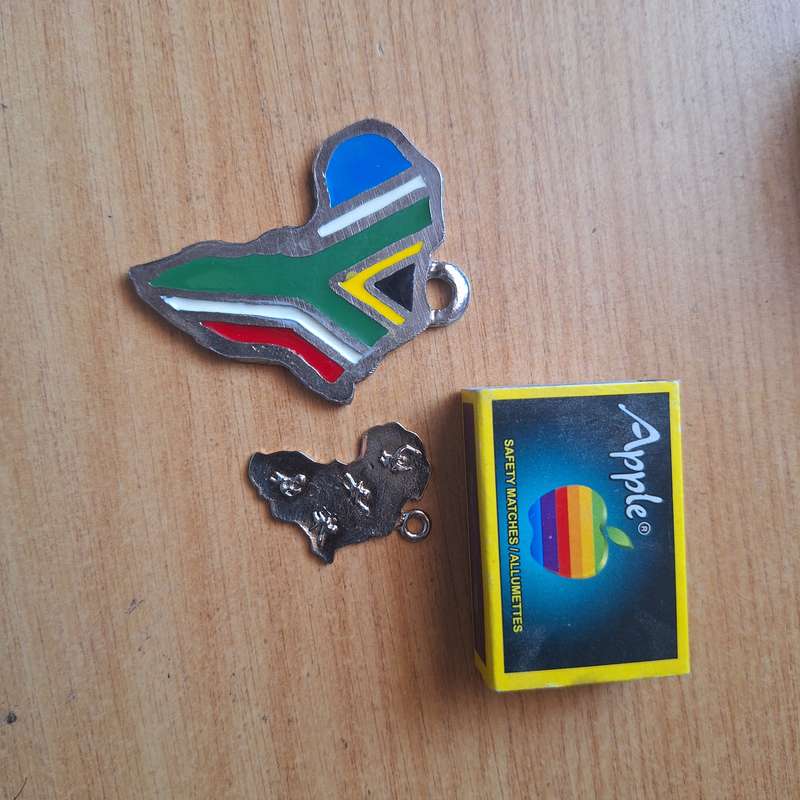 2 x Africa shape pendants