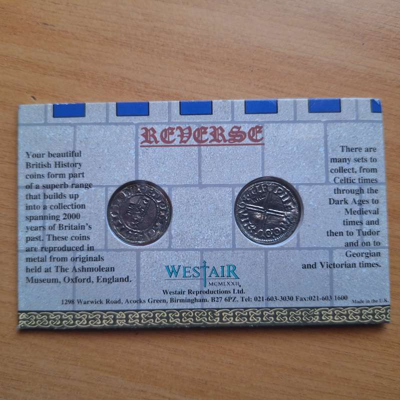 British history reproduction coins