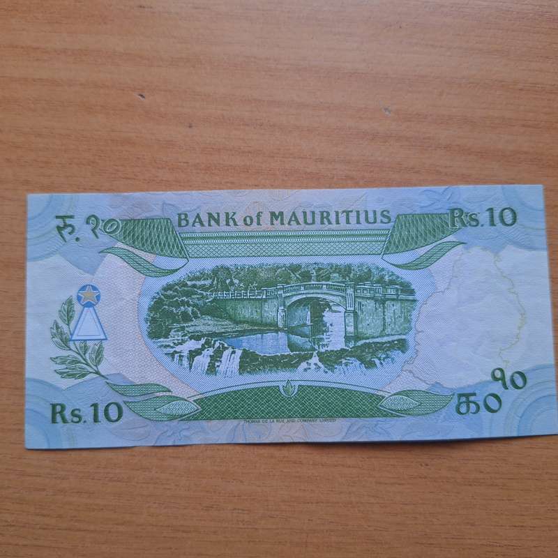 Bank of Mauritius 10 Rupees banknote
