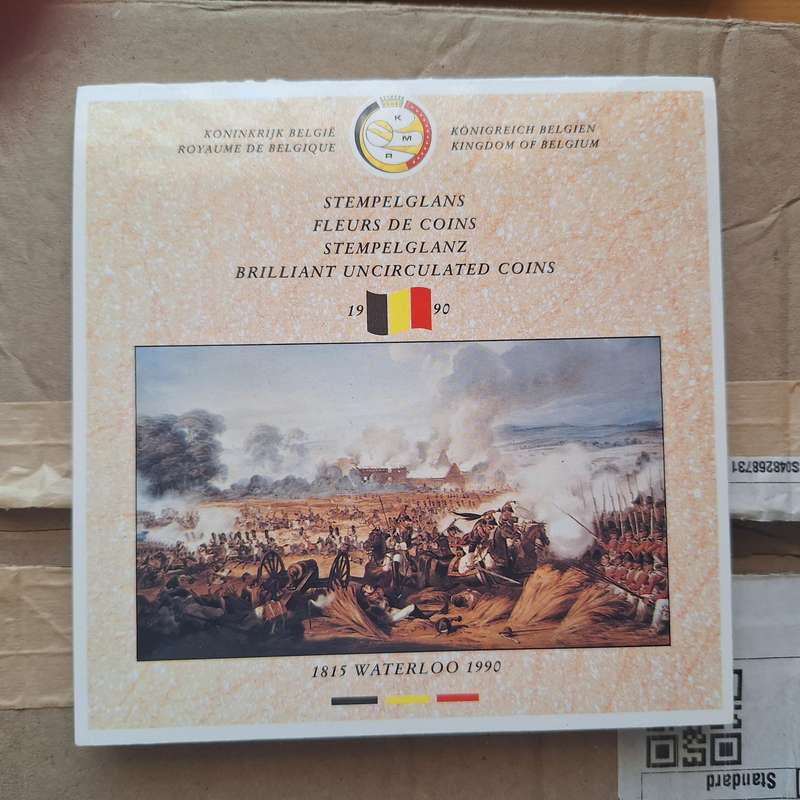Balltle of waterloo belguim coin set