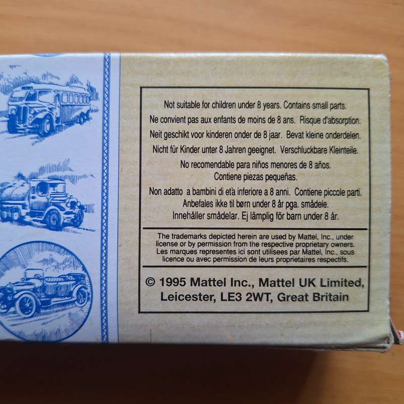 1995 Morris 1000 pick up truck Tarmac  in original box