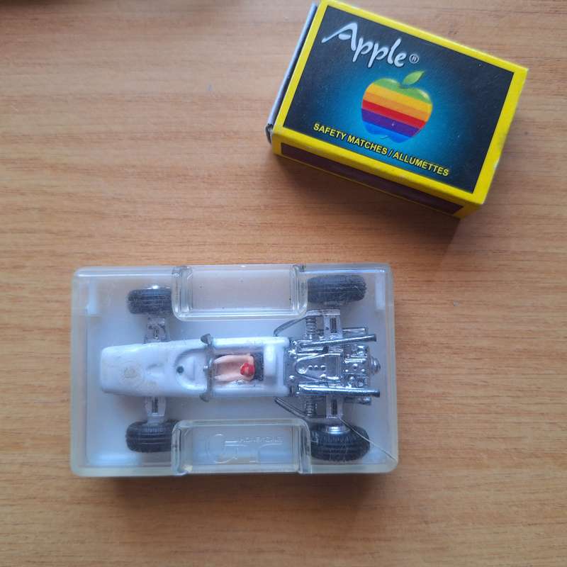Vintage Lincoln white Honda V12 racing car from 1970's