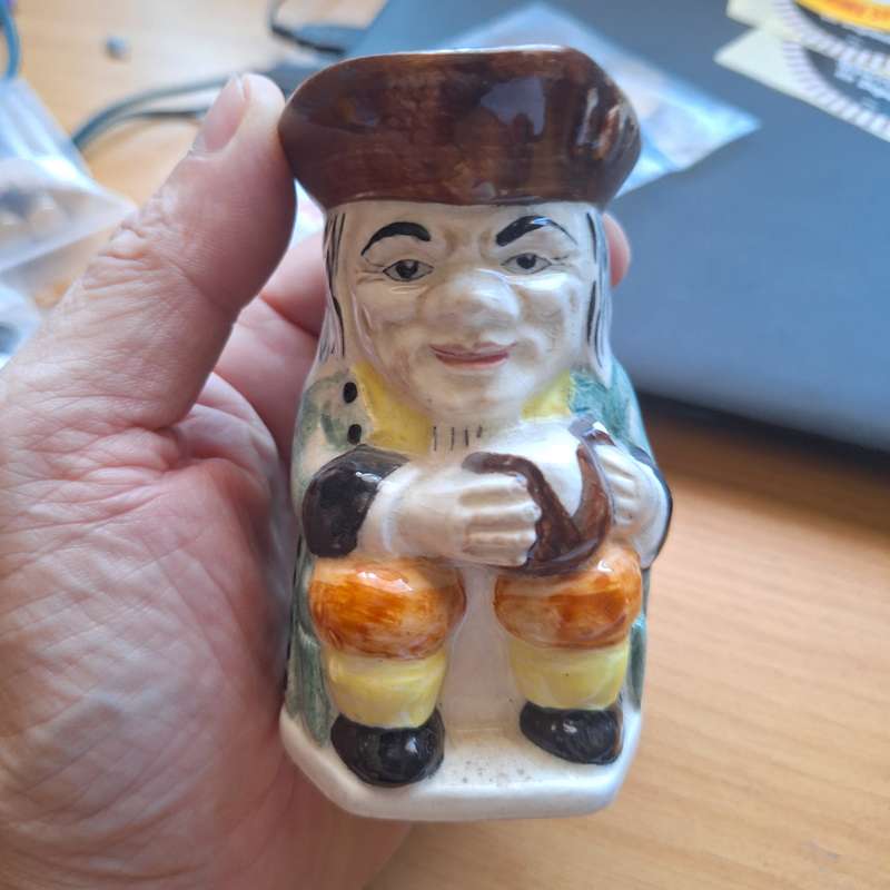 Staffordshire Toby Jug sitting man 10cm high