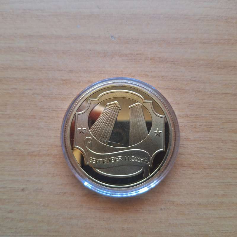 Commemorative coin twin towers September 11 2001