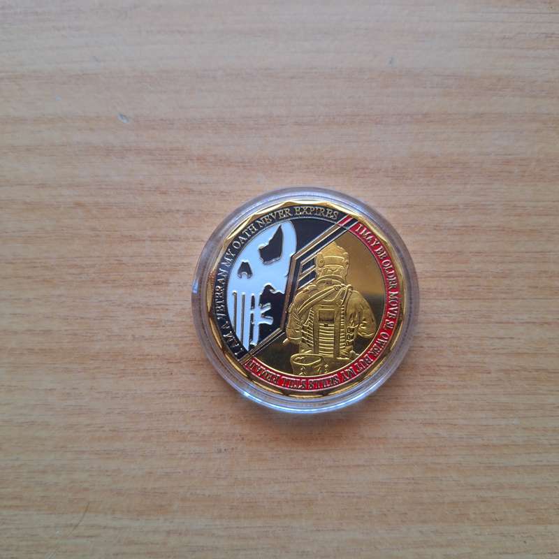 United states of America Veterants oath Military replica coin in capsule