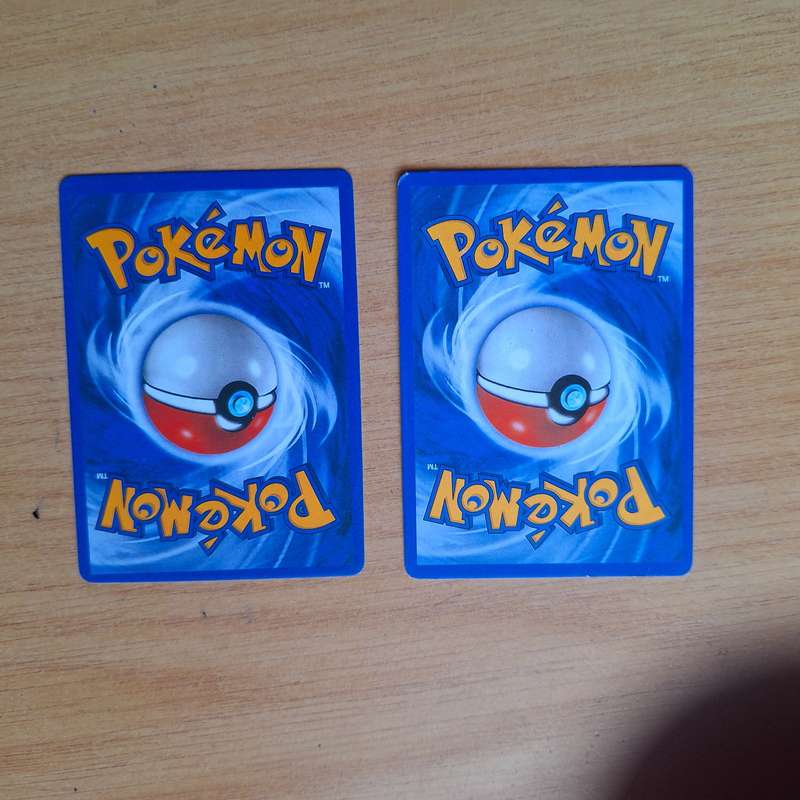 Two pokemon cards