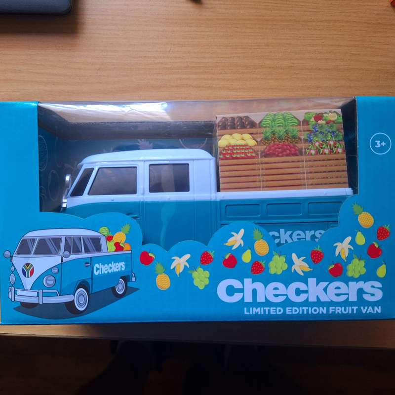 Checkers limited edition fruit van 23cm x 13cm x 10cm