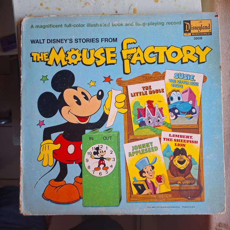 Walt Disney's mouse factory with booklet LP record