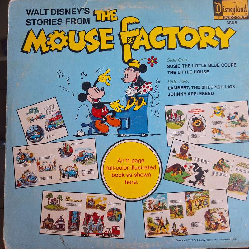 Walt Disney's mouse factory with booklet LP record
