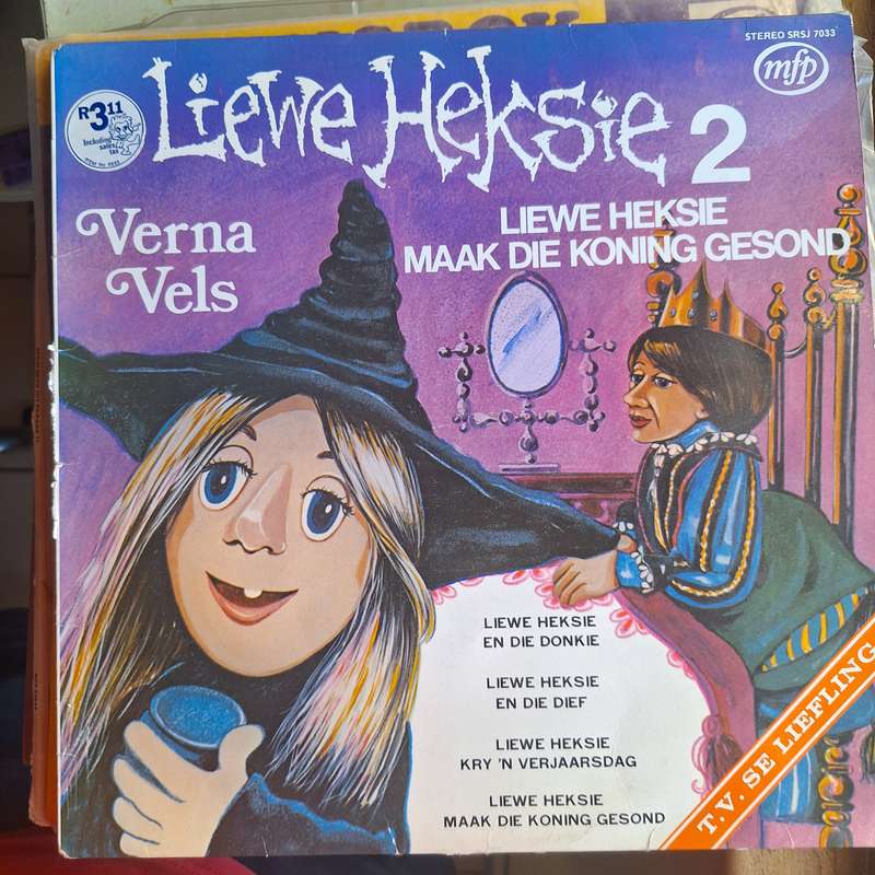 Liewe Heksie maak die koning gesundheit LP record
