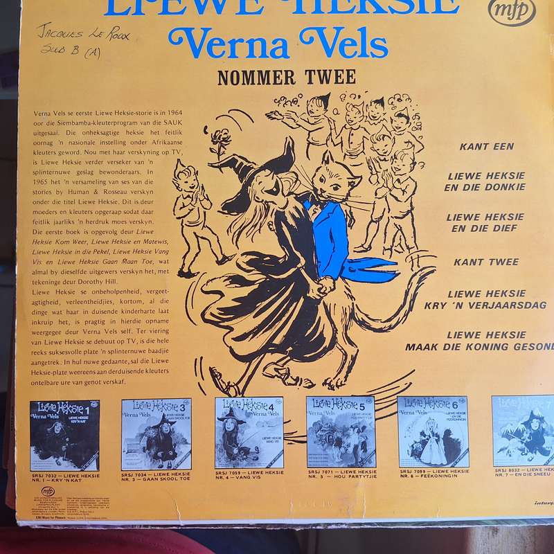 Liewe Heksie maak die koning gesundheit LP record
