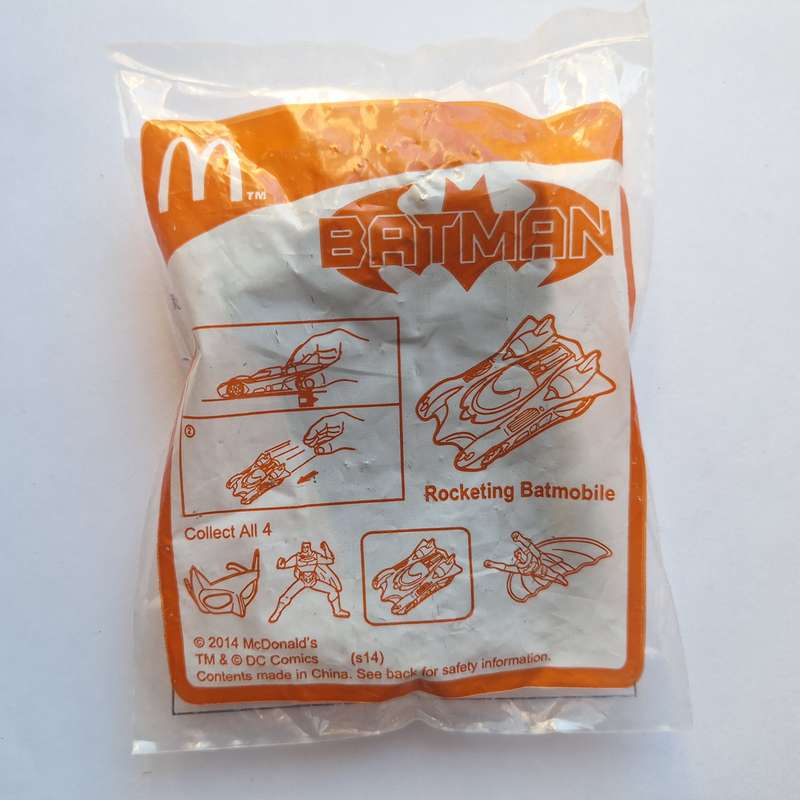 Macdonalds happy meal Batman Rocketing Batmobile