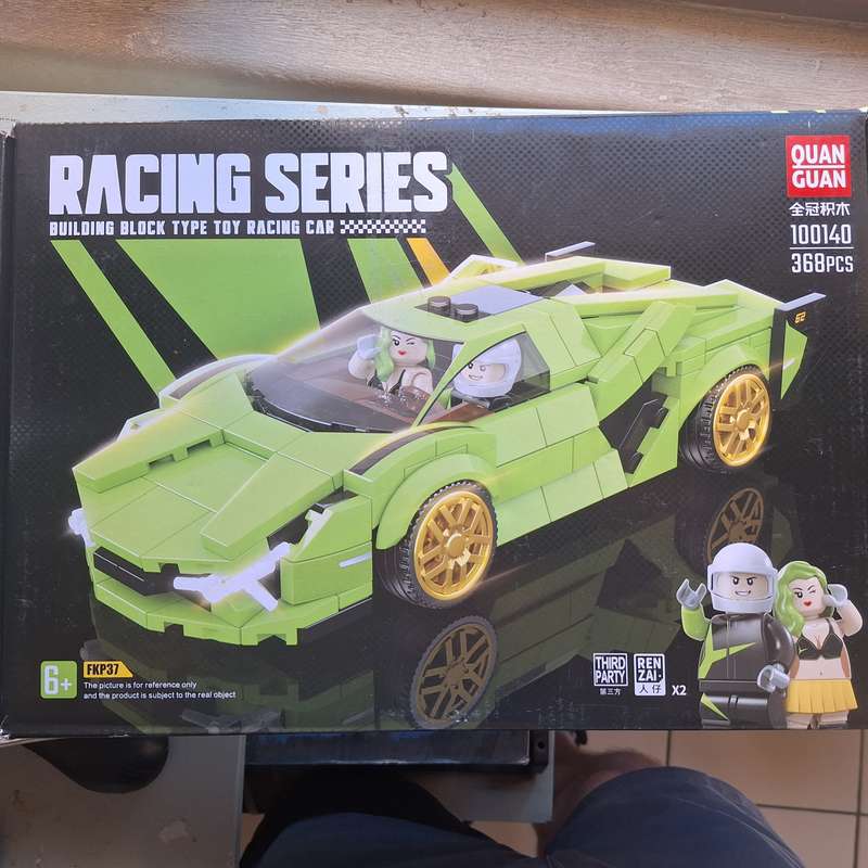 Racing series Building block type racing car still sealed -368 pieces