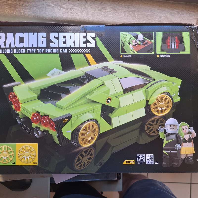 Racing series Building block type racing car still sealed -368 pieces