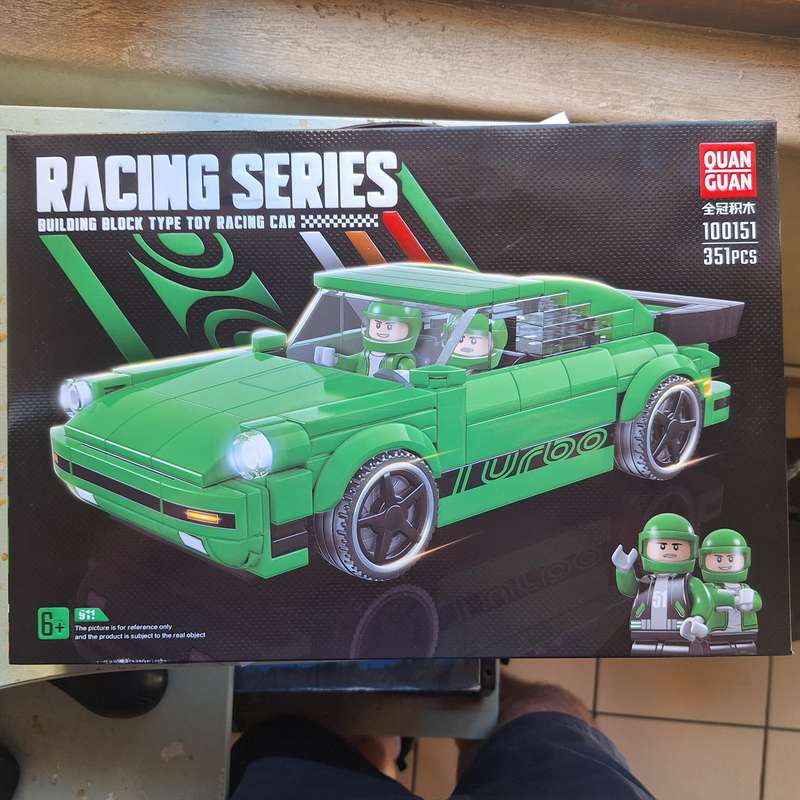 Racing series building block type toy racing car still sealed - 351 pieces