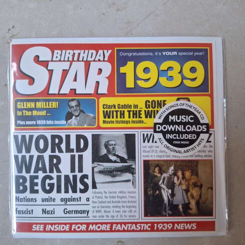 1939 commemorative CD with original recordings
