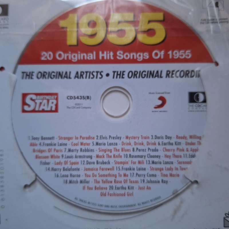 1955 commemorative cd with original recordings