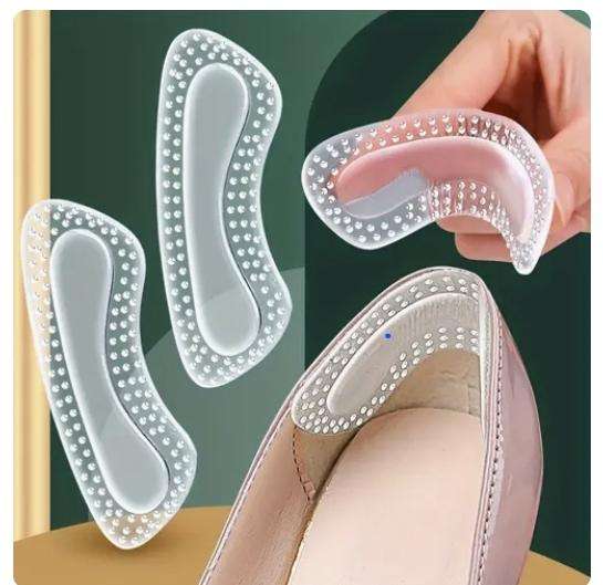 1 pair of soft gel heel pads for ladies shoes