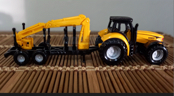 Construction  Tractor w Excavator on Trailer - 1/64   New - Reduced To Clear Madness