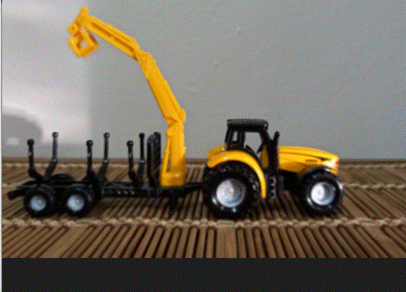 Construction  Tractor w Excavator on Trailer - 1/64   New - Reduced To Clear Madness