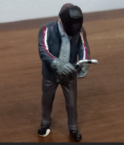 Figurine Welder  Scale  1/24 New in Double Pac  - American Diorama  Quantity Discount