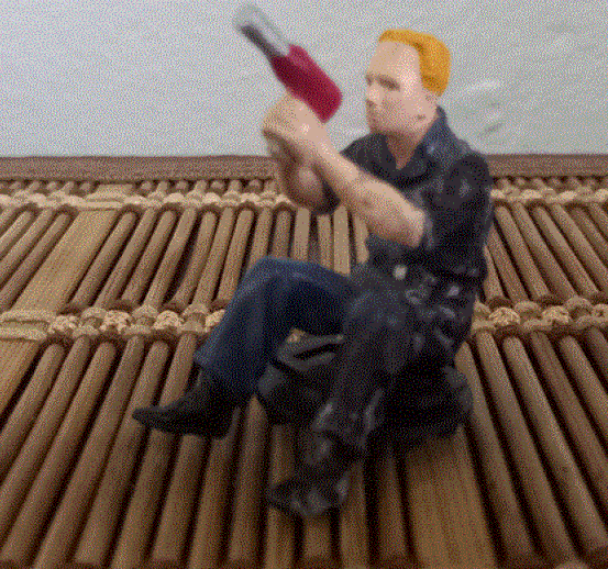 Figurine Meccanic with Air Gun  Scale  1/24 in Double Bubble Wrap  - American Diorama  Q// Discount