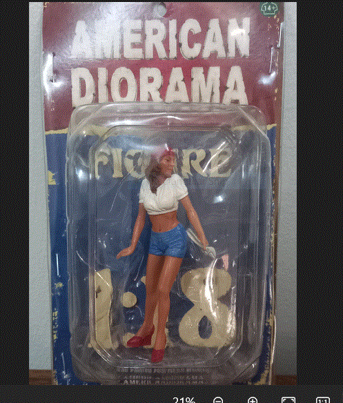 Figurine Lady Mechanic Katie  -  American Diorama Scale  1/18 - New   Q/Discount- Reduced -Madness