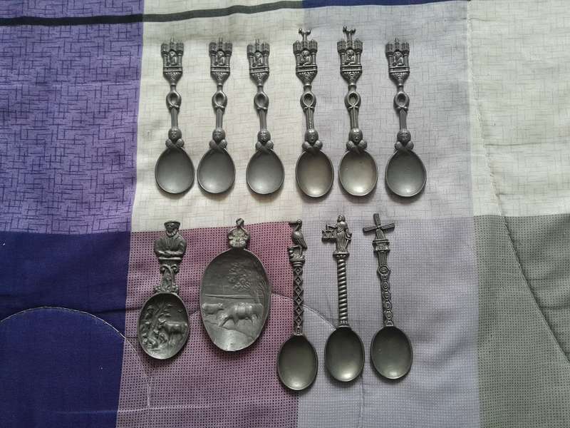 Vintage Dutch Pewter teaspoons