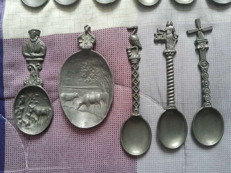 Vintage Dutch Pewter teaspoons