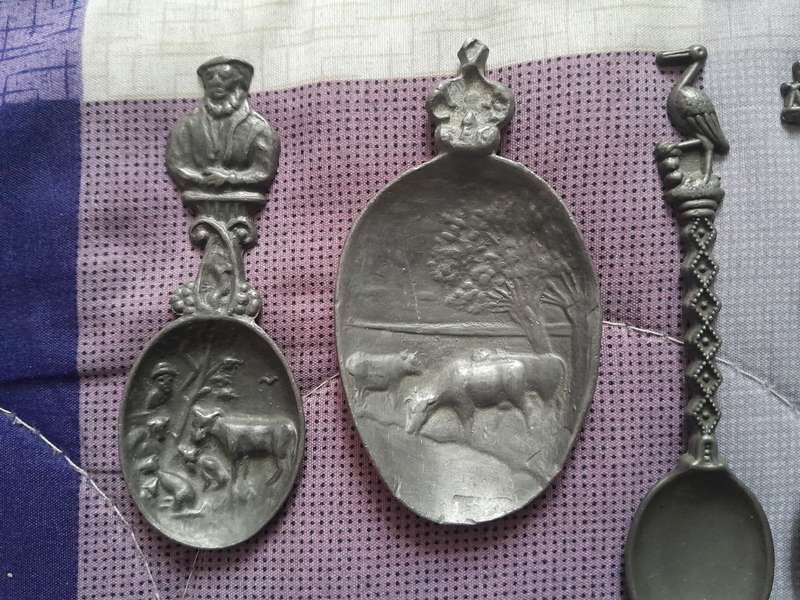 Vintage Dutch Pewter teaspoons